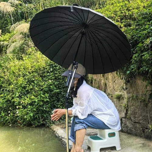 户外通用伞支架遮阳可携式钓鱼伞遮阳支撑伸缩杆摆摊雨伞固定配件