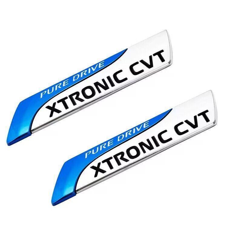 新天籁奇骏轩逸阳光叶子板侧标改装饰CVTxtronic尾箱金属车标身贴