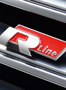 大众中网R标新迈腾速腾朗逸宝来探岳Rline装饰尾标贴改装个性标志