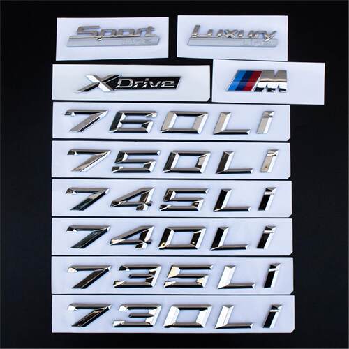 宝马7系750车标730改装760Li字