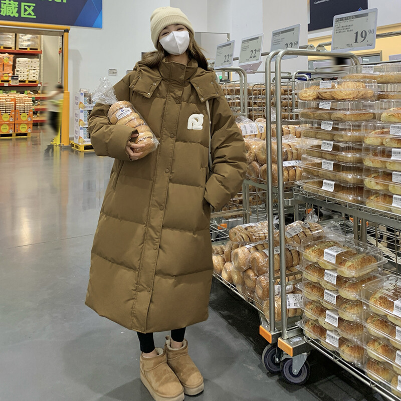 现货25年原创新标90白鸭绒自制长款字母羽绒服2D009-Y16P350控528