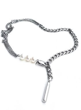 天然珍珠男女锁骨链简约百搭