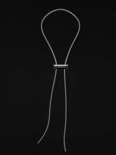 简约钛钢设计款 CHERIENIU领带项链CleanFit配饰男女情侣款 可调节