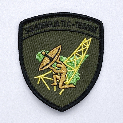 意大利空军第二技术通讯部特拉帕尼TLC中队刺绣章士气章臂章布贴