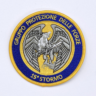 意大利空军第15联队直升机搜救联队刺绣章士气章臂章徽章背包布贴
