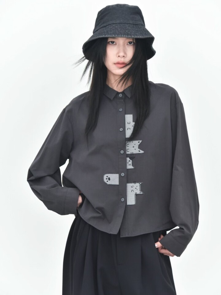 童颜阁春秋简约设计感上衣慵懒高级感衬衫日常出街爆款女装衬衣