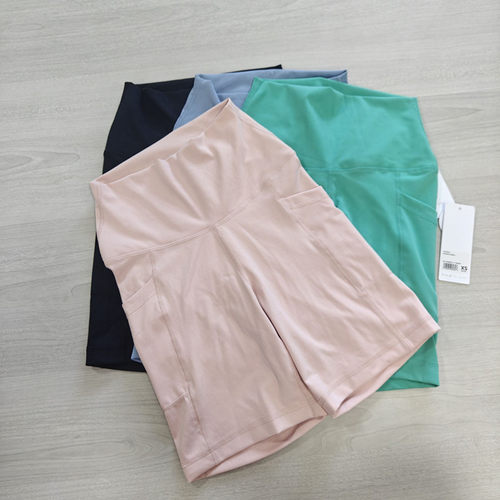 夏季新款运动四分裤女磨毛裸感瑜伽短裤速干高弹外穿打底裤