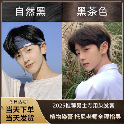 男士染发中国大陆黑茶色显白