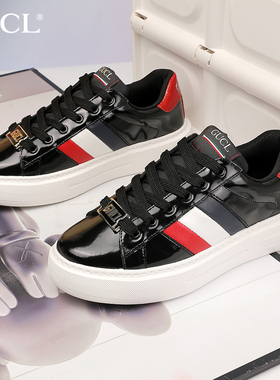 酷奇正品男鞋2025夏季新款品牌皮面防水轻奢欧洲站休闲运动鞋潮鞋