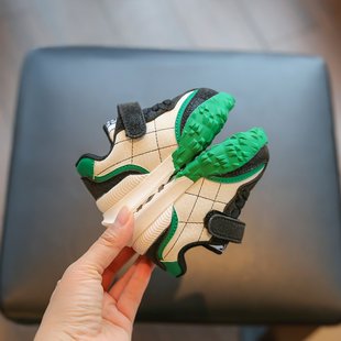 春秋儿童软底婴儿鞋 子女童运动鞋 榴莲底 1一3岁小童鞋 男宝宝学步鞋