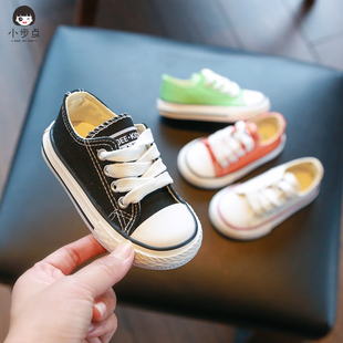 小童帆布鞋夏季2-3儿童防滑软底学步鞋女1一4岁男童板鞋宝宝
