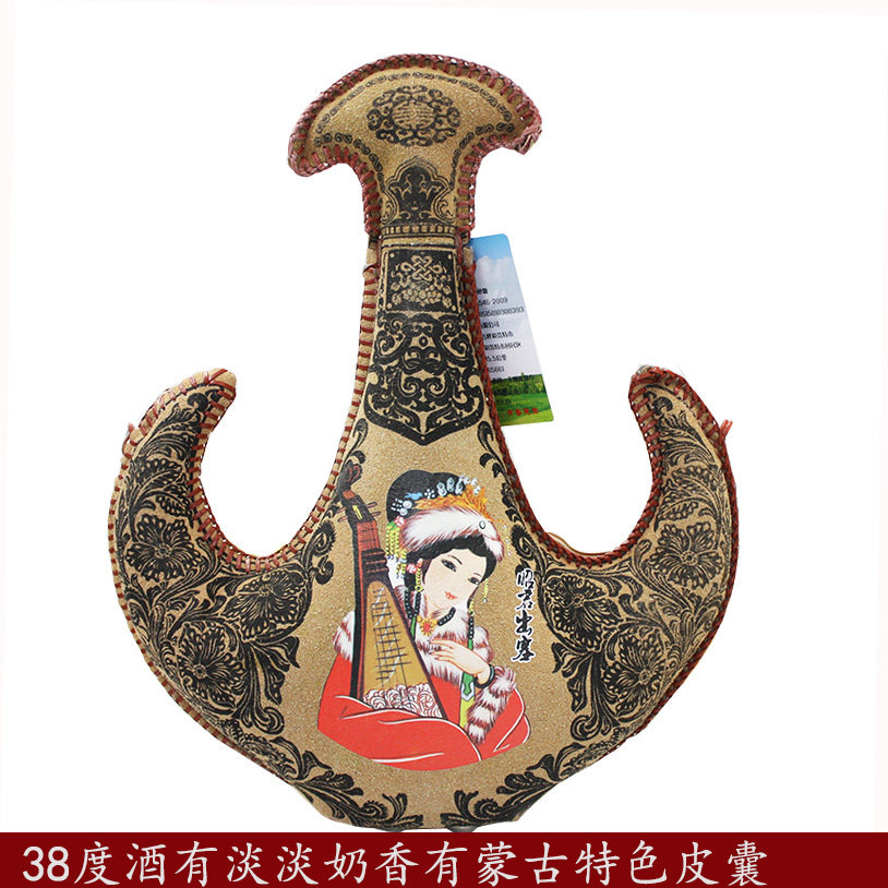 内蒙特产蒙古皮囊酒正宗赤峰蒙脉奶酒500毫升38度蒸馏型送礼佳品