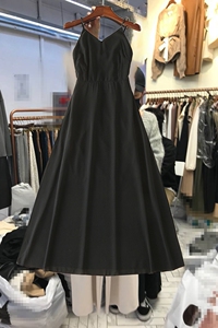 韩国东大门2021夏季新款雪纺显瘦开叉吊带连衣裙胖mm海边中长裙女