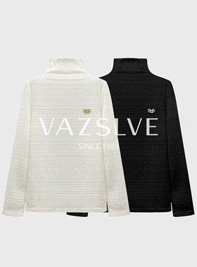 【VAZSLVE/全新奢品】捡漏 植绒蕾丝T恤2025秋冬个性上衣#68681