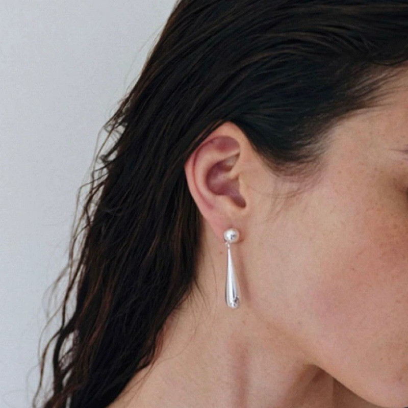 Hankes&Maray925银针韩国bornete同款小众设计水滴耳环女简约耳钉,饰品/流行首饰/时尚饰品新,耳环,淘宝优惠券,粉丝福利购,淘宝优惠卷