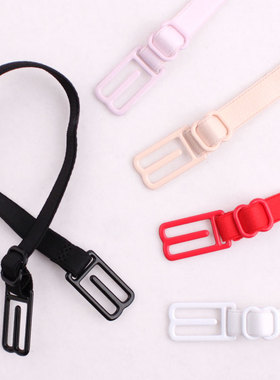 运动文胸隐形白色百搭后背防滑带溜肩带扣黑bra内衣固定配件