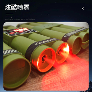 定时炸模型弹玩具烟雾玩具弹可冒烟男孩户外玩具多音效影视道具