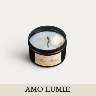 Amo Lumie 阿尔戈斯『金罐系列』天然水晶草药精油室内香薰蜡烛
