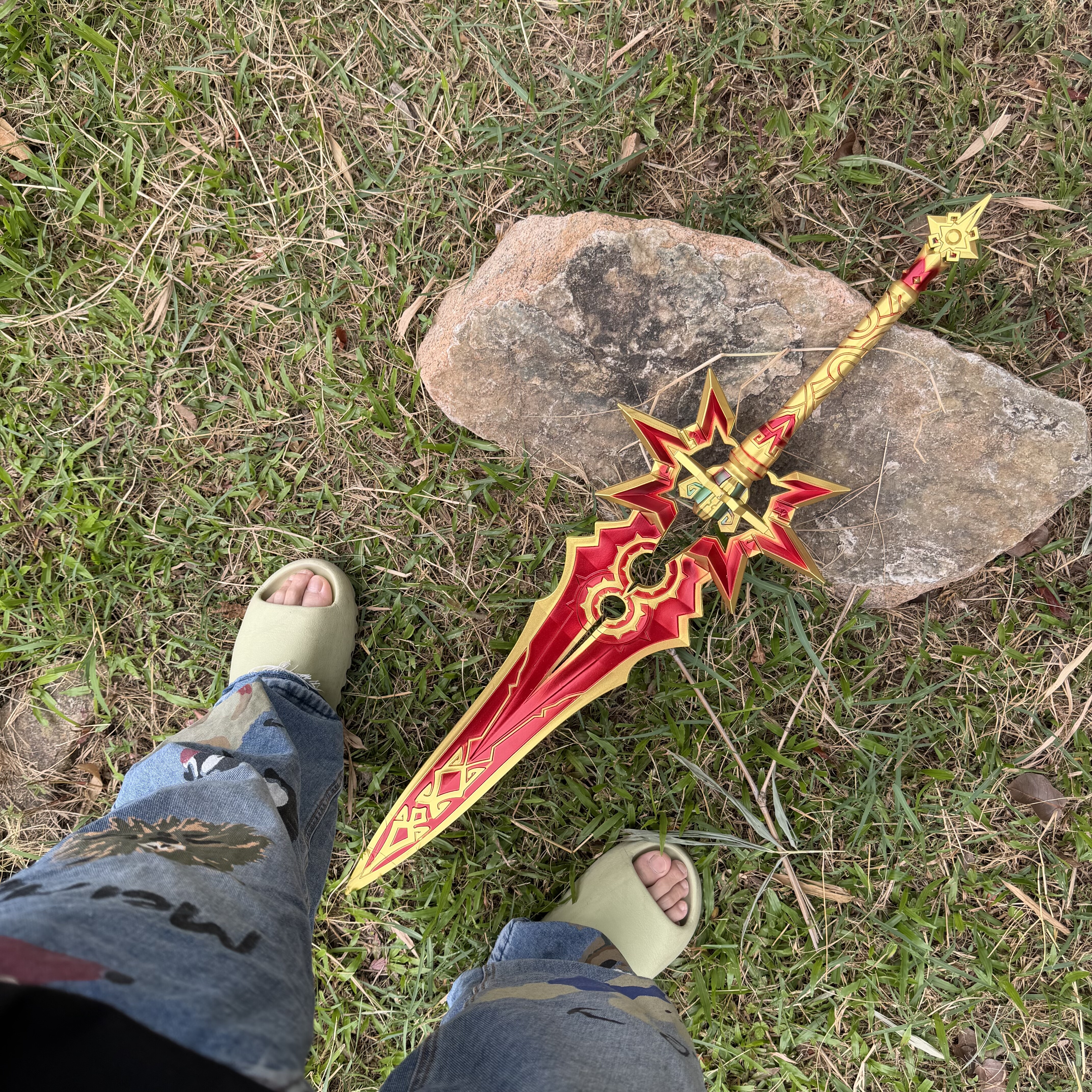 原神武器模型玛薇卡焚曜千阳剑cos道具冷兵器摆件男孩玩具未开刃