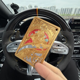 鎏金卡牌卡套三角洲行动周边房卡大红模型校园卡总裁卡小红道具