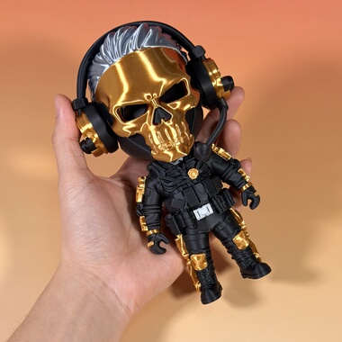 三角洲行动红狼模型Q版蚀金玫瑰摆件手办周边Kai Silve拼装玩具