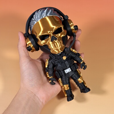 三角洲行动红狼模型Q版蚀金玫瑰摆件手办周边Kai Silve拼装玩具