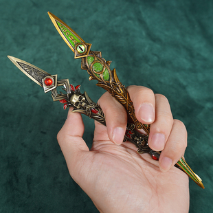 绝世唐门霍雨浩噬灵刻刀武器模型玩具金属手办生灵守望斗罗未开刃