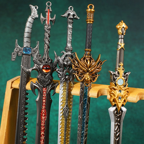 金属模型摆件，古代冷兵器