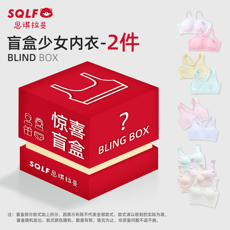 【幸运盲盒】女童内衣发育期儿童小背心文胸款式颜色随机尺码自选