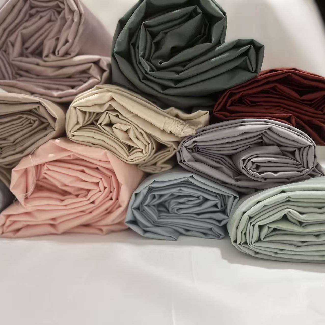 微瑕疵高端100s全棉长绒棉贡缎床单加厚纯色  可定做