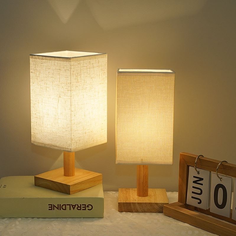 卧室古风法式复古小夜灯纯木