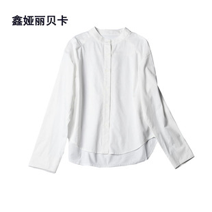 舒适棉前段后长单排扣衬衫 质量好 女上衣 春夏新款 丽贝卡MR25007
