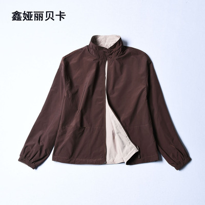 鑫娅丽贝卡休闲两面穿外套女上衣