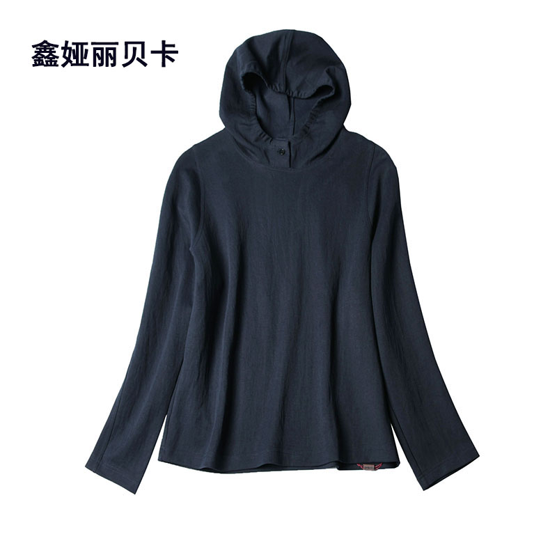 丽贝卡MR25005 春季新款连帽弹力小衫时尚舒适百搭卫衣舒适女上衣