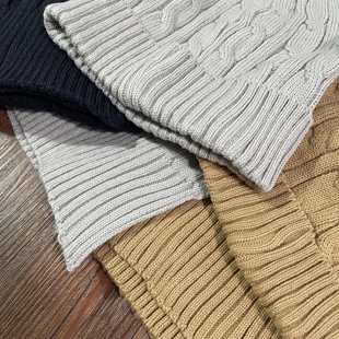 成人男女帽子麻花冷帽围巾套装