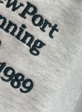 成人女士浅灰色纯棉毛圈宽松圆领卫衣慵懒休闲打底衫