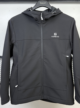 探路者软壳衣男 25秋冬户外防风连帽加绒夹克徒步外套TAEEAN91271