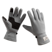 探路者抓绒手套男女24秋冬款 保暖滑雪登山手套