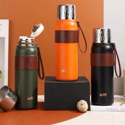 匡迪5198真空焖泡杯镀铜内胆316L外304不锈钢材质泡茶杯子保温杯