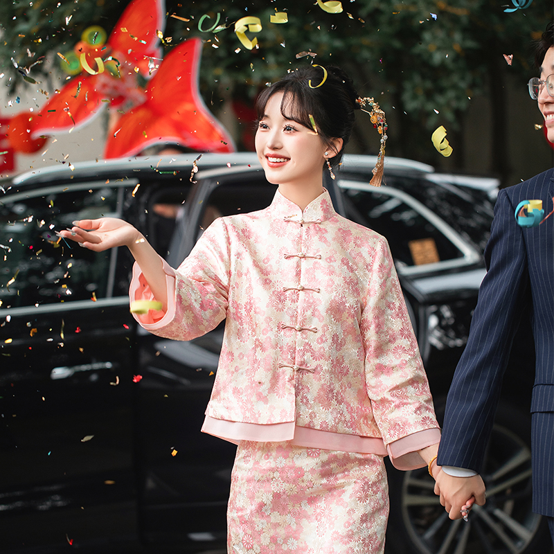 时光裁剪的衣裳国风订婚旗袍裙