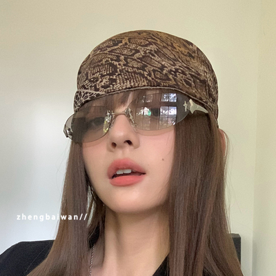 时髦太阳眼镜酷飒无边框女防蓝光