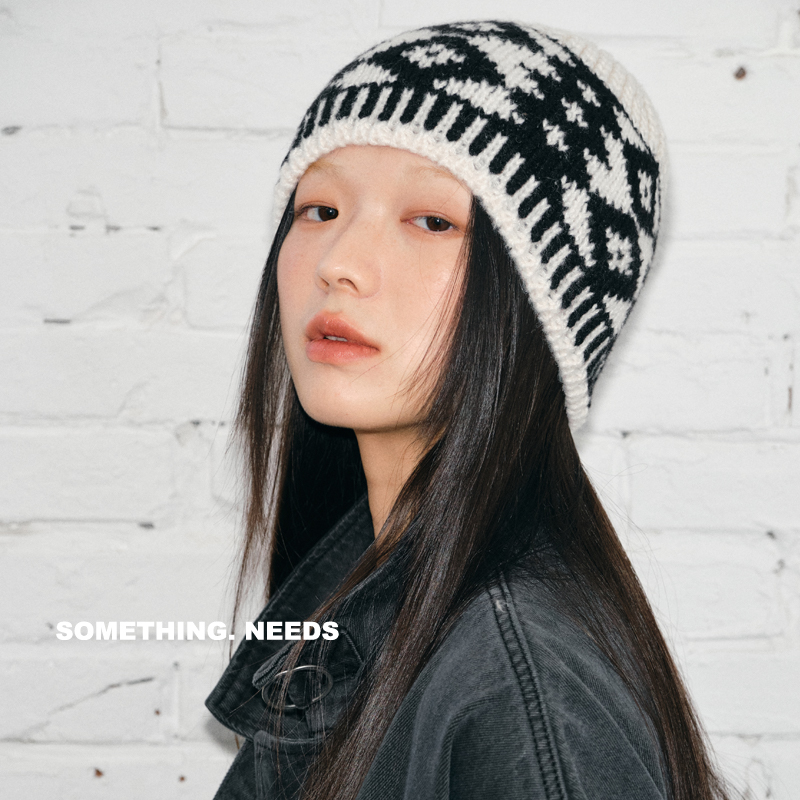 毛线帽子女显脸小2025秋冬