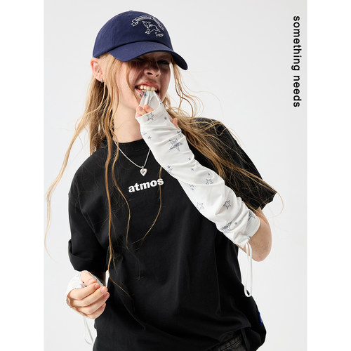 原创满印星星款防晒袖套女冰袖