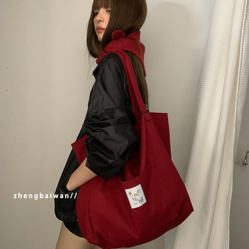 郑佰万 大容量时尚多色帆布包女游玩外出单肩包慵懒风松弛托特包,箱包皮具/热销女包/男包,时尚帆布包,淘宝优惠券,粉丝福利购,淘宝优惠卷