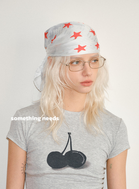 郑佰万 原创时髦星星方巾2025年春夏新款丝巾女百搭裹胸搭配头巾