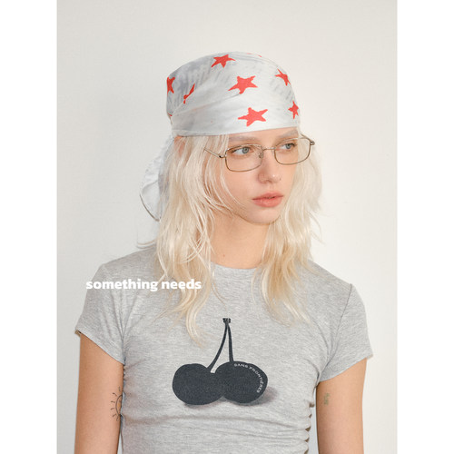 乃万同款原创方巾百搭星星丝巾女