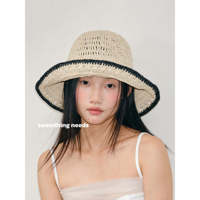 郑佰万夏季镂空草帽女沙滩防晒