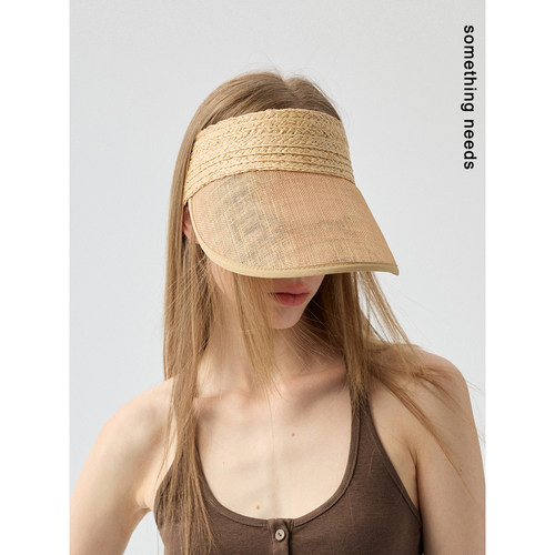 空顶帽海边度假风防晒帽子草帽女