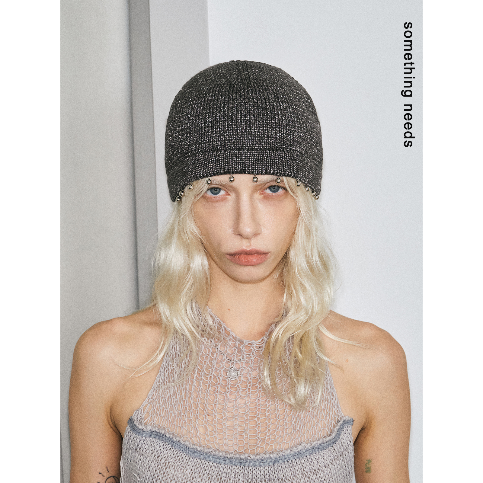 时髦精铁珠包头帽造型Ins感冷帽