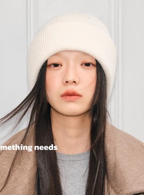郑佰万 秋冬新款时尚简约针织帽显脸小女包头帽百搭保暖堆堆帽潮